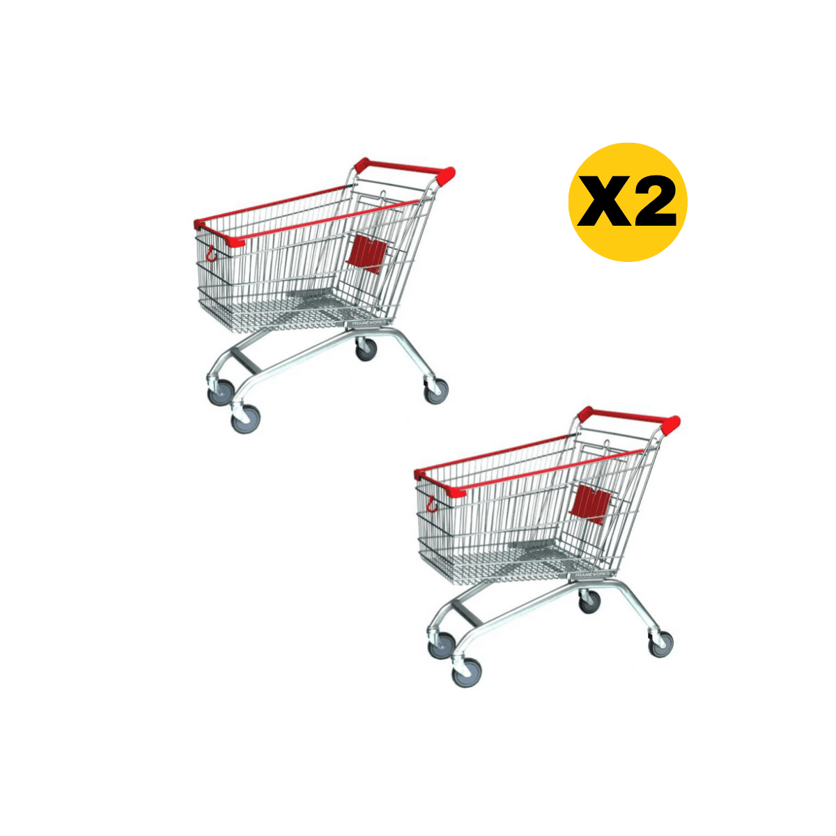 Carro Supermercado Metal Con Ruedas