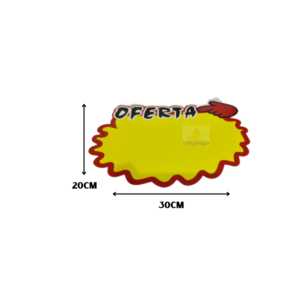 Etiquetas Grandes Oferta De Cartón Para Precios 20X30CM
