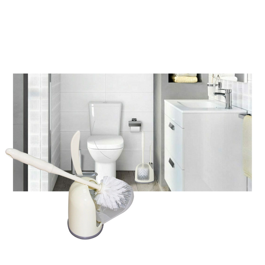 Cepillo Escobilla Limpiador de Inodoro 2 en 1 para Baño