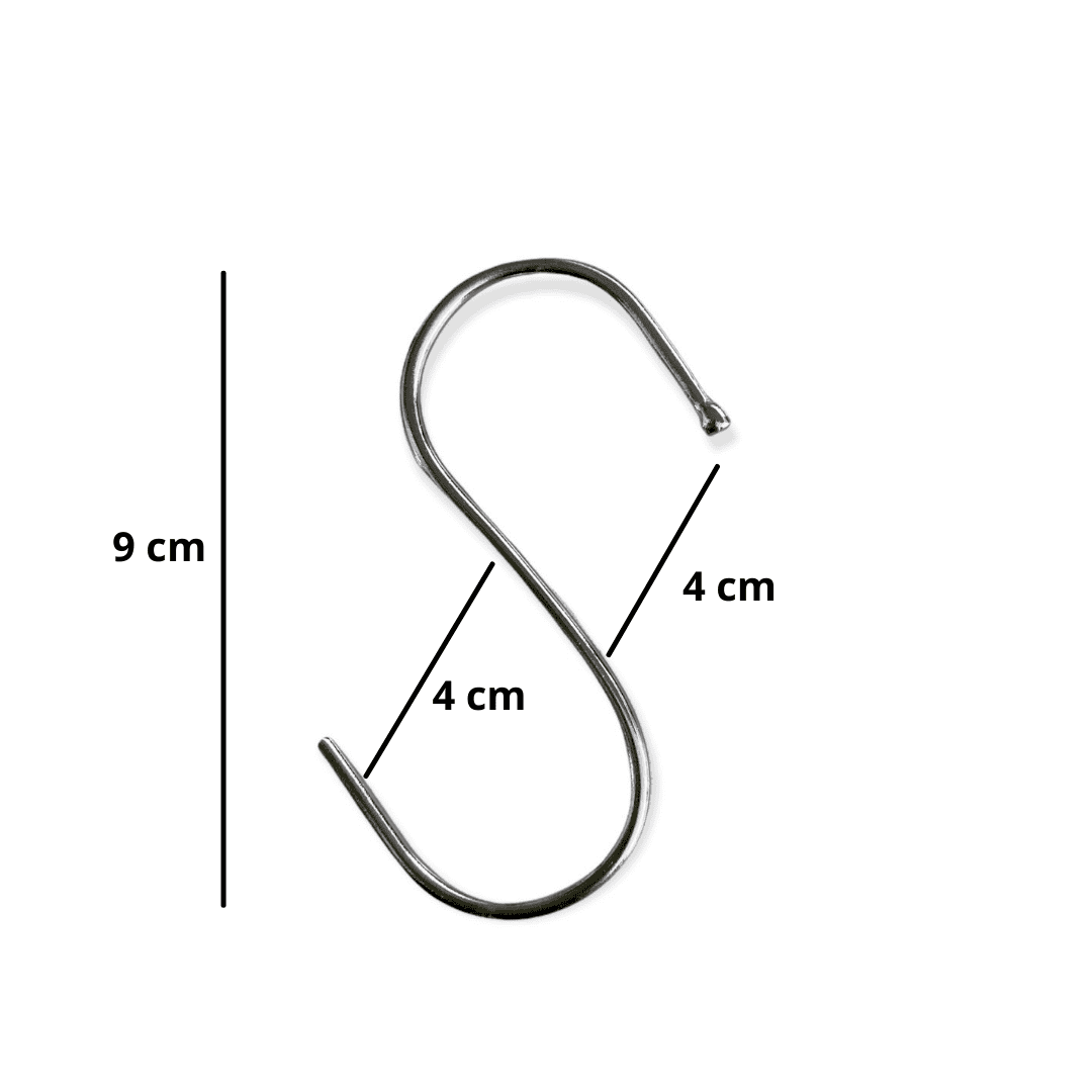 Ganchos Perchas Medianos De Acero Tipo S