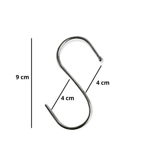 Ganchos Perchas Medianos De Acero Tipo S