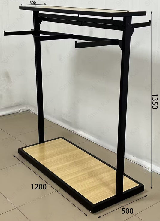 Perchero de Ropa Exhibidor Metal con ganchos