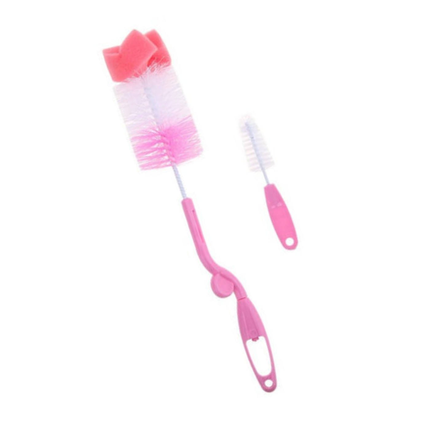 Set Cepillo Escobilla Limpia Botellas Teteros Mamaderas Tetinas 28.5x5.5cm