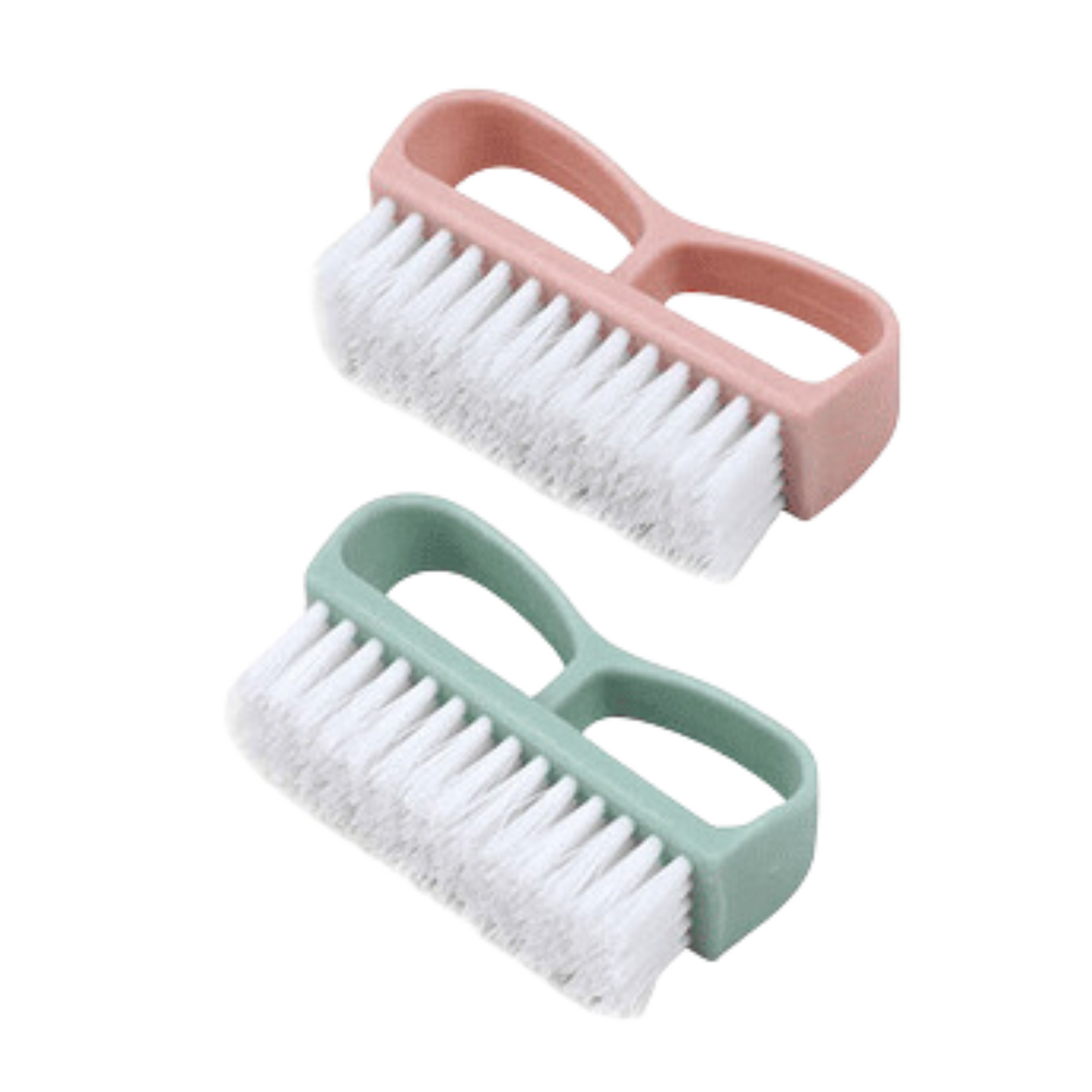 Set Escobilla de Uñas Cepillo de Limpieza Higiene Manicure Pedicure 2 piezas