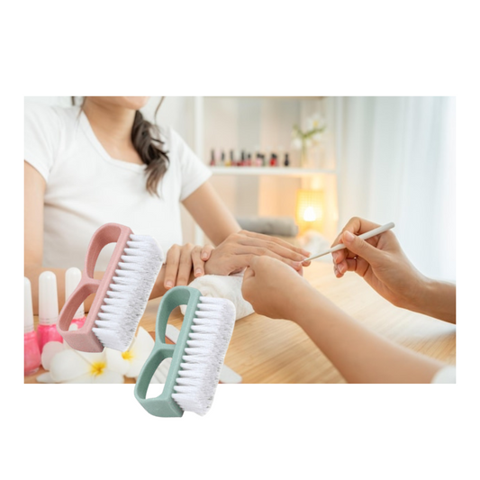 Set Escobilla de Uñas Cepillo de Limpieza Higiene Manicure Pedicure 2 piezas