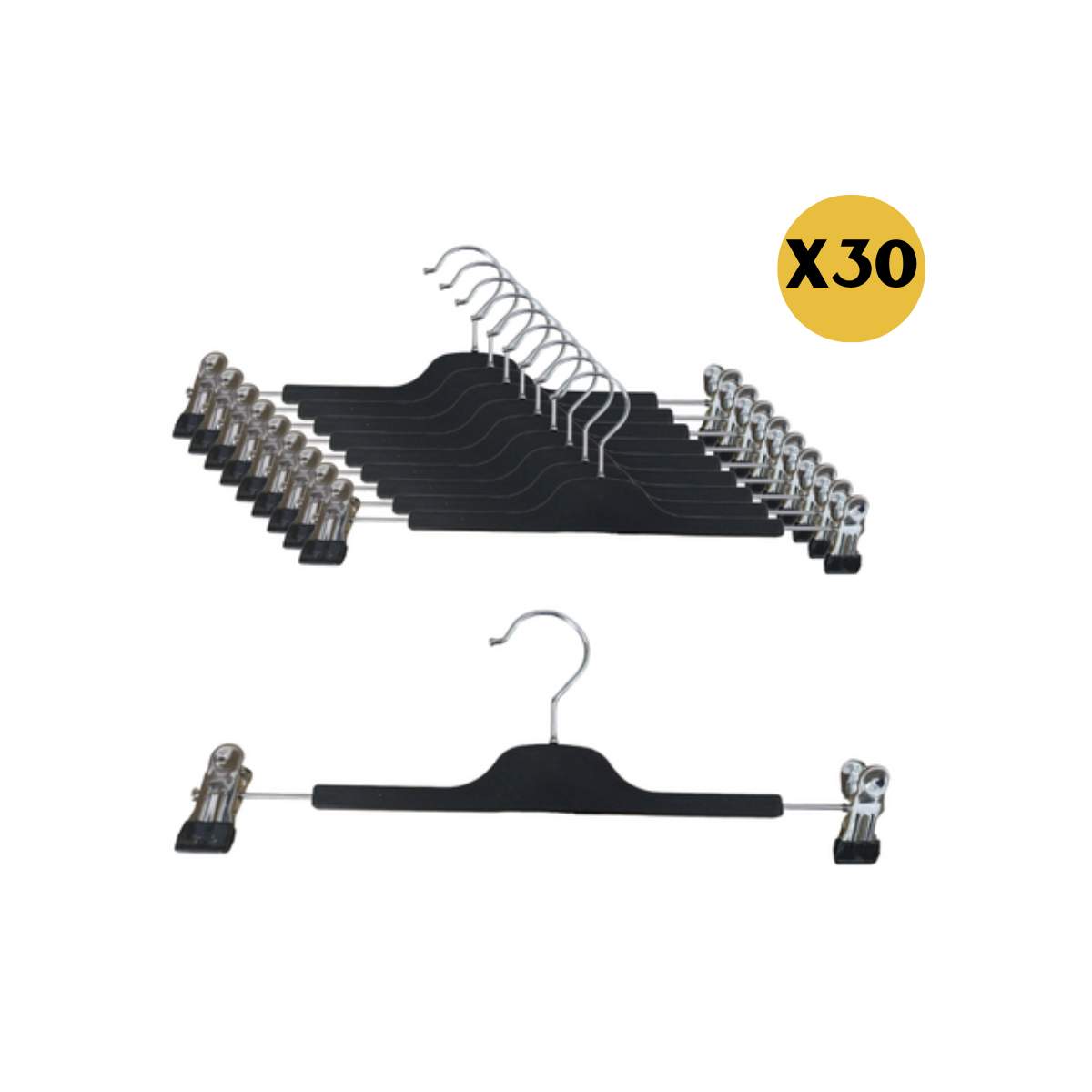 Colgadores Pantalón Metal Perritos Base Plástico