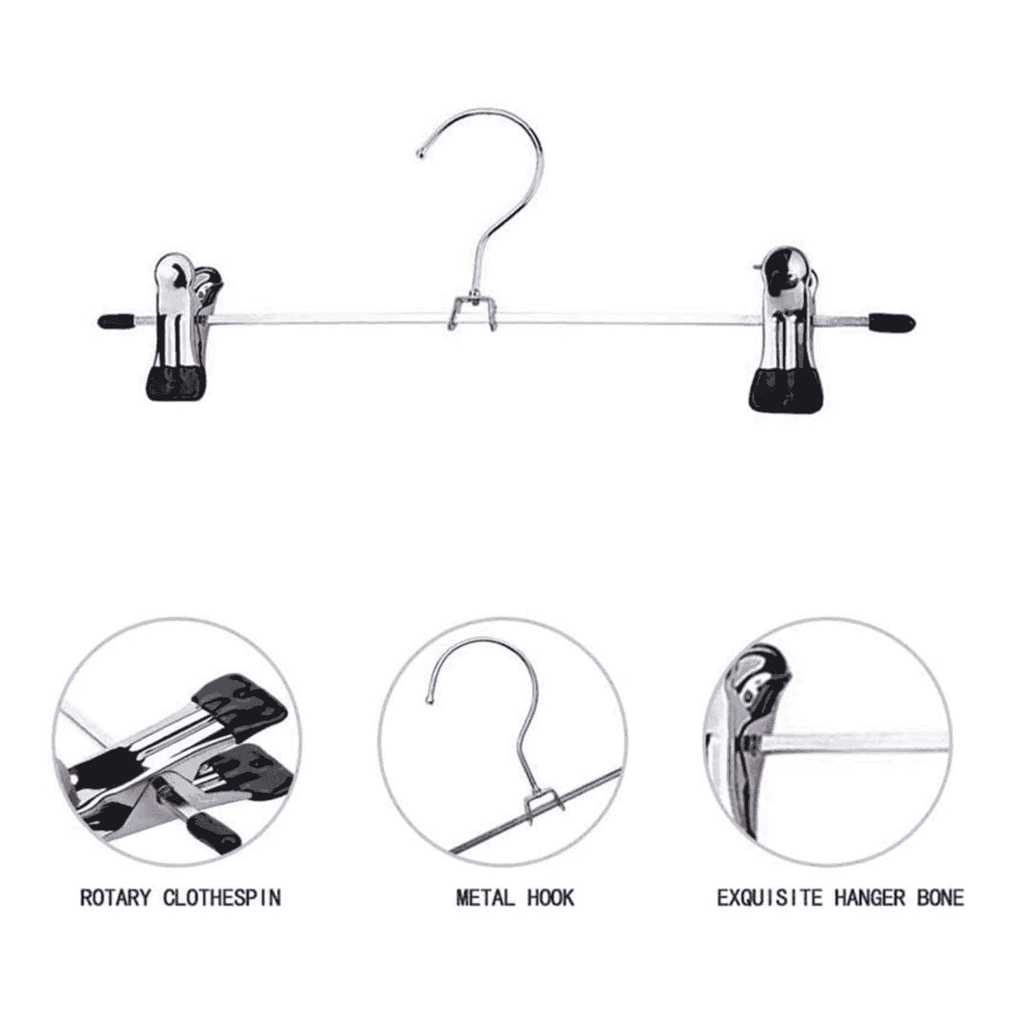 Colgadores De ropa Pantalón Metal Perritos Niños pinza