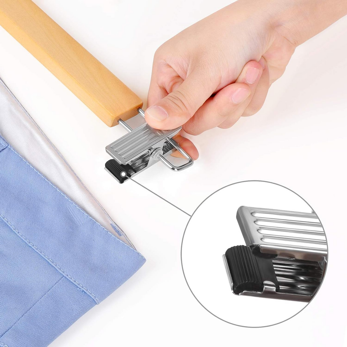 Colgador Percha de madera ropa para Niños Pantalón