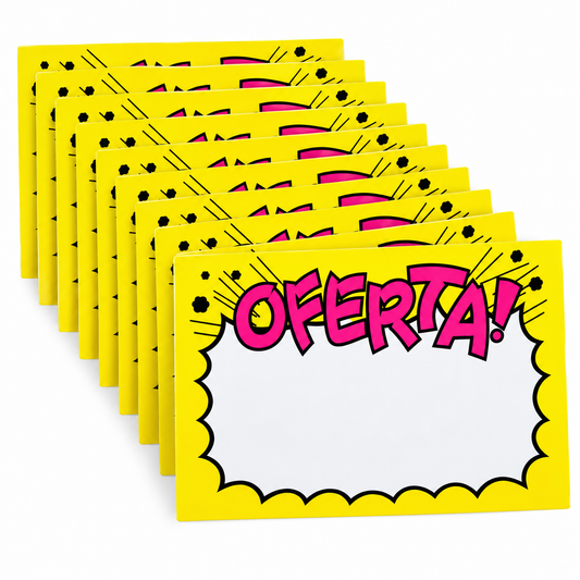 Etiquetas Grandes de Oferta para Precios 19 x 25 cm