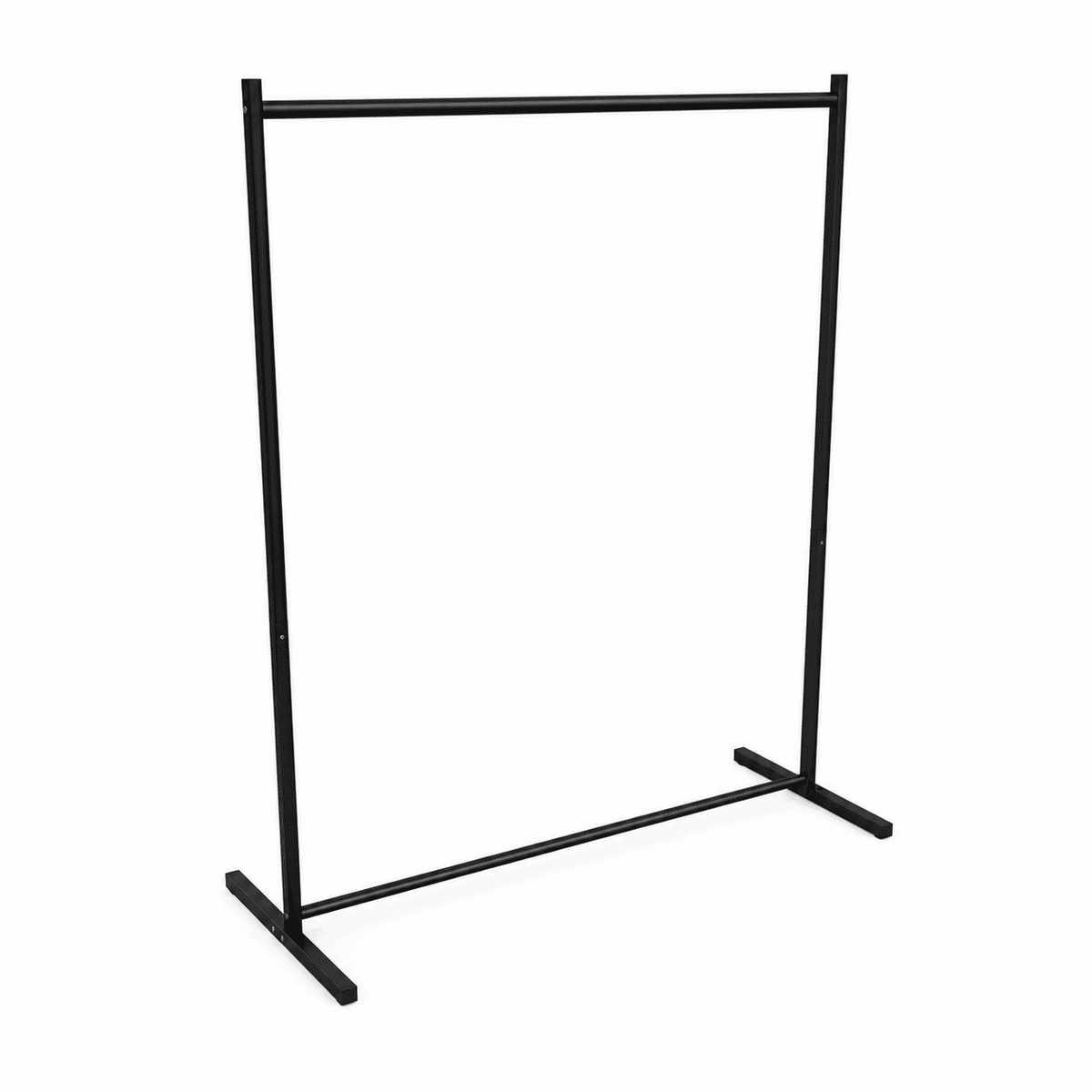 Perchero de ropa exhibidor cuadrado Ajustable Metal negro