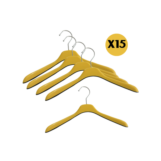 Colgadores de ropa Plástico Amarillo Para Poleras