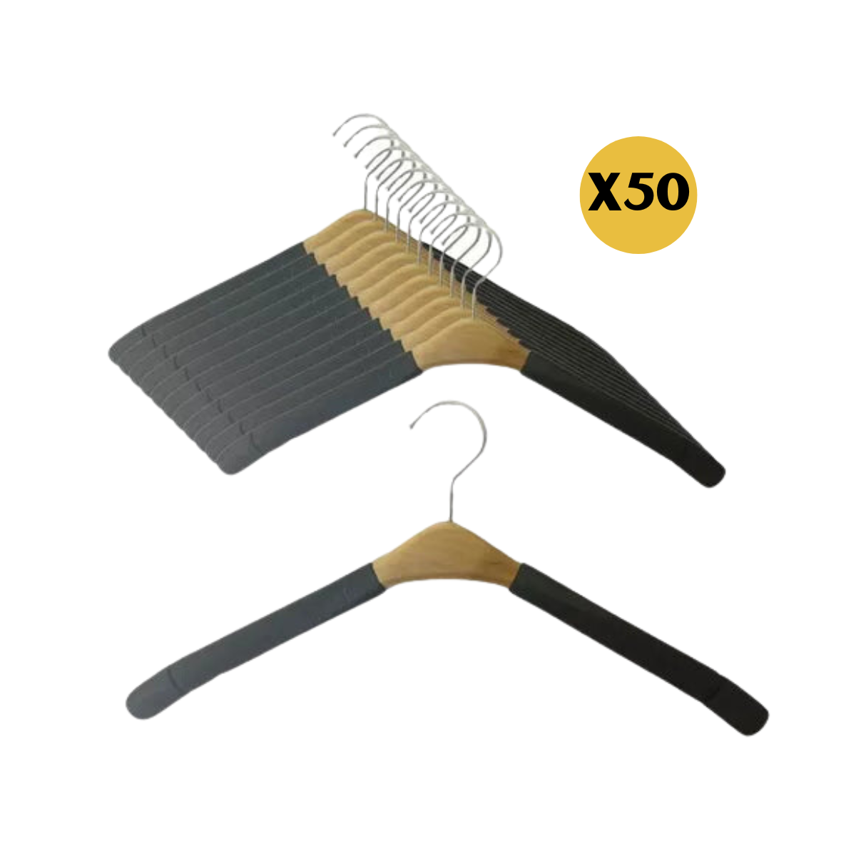 Colgadores Perchas para Poleras con espuma Antideslizante