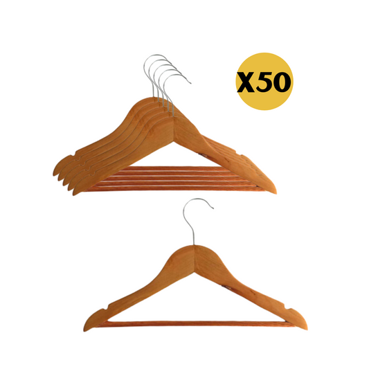 Colgador De ropa Percha Madera Poleras Niños