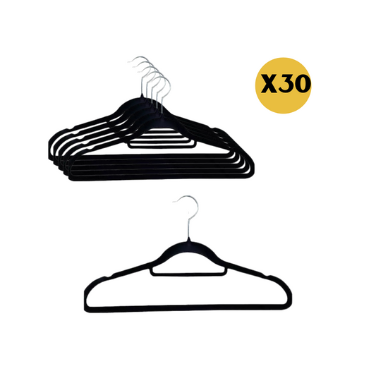 Elegantes Colgadores Forrados En Gamuza