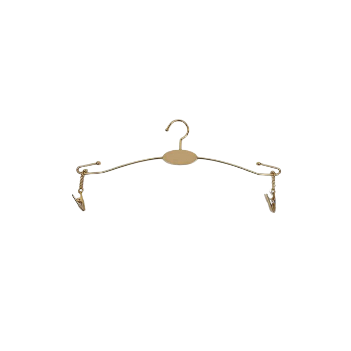 Colgador de ropa Percha Lencería de dama Color Oro Pack 10 unidades