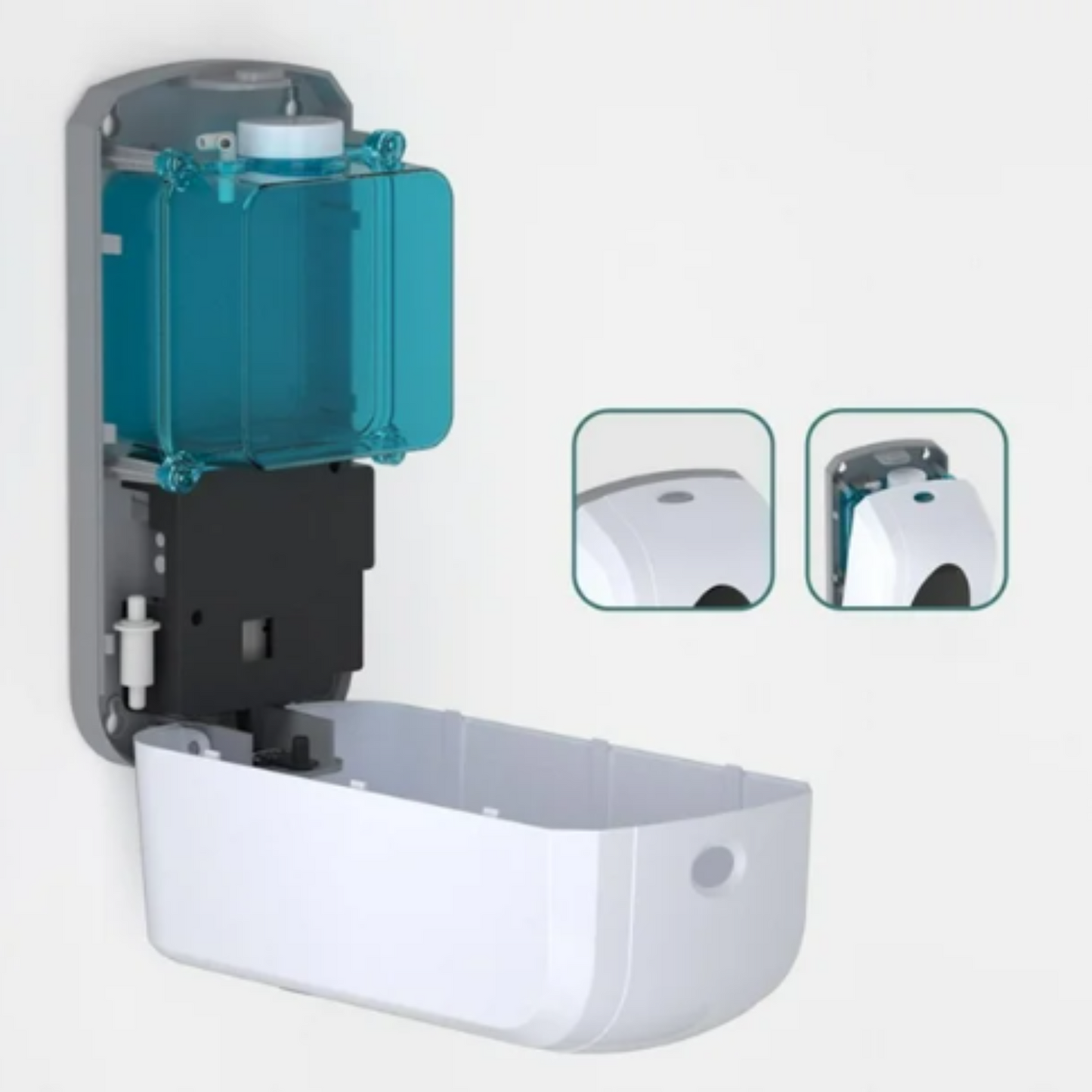 Dispensador automático de jabón y alcohol gel sin contacto 800 ml