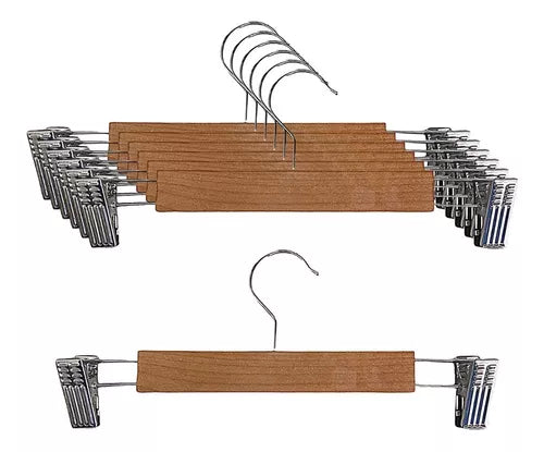 Colgador Percha de madera ropa para Niños Pantalón