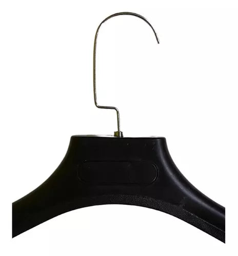 Colgadores Percha para Polera o Vestido de Plastico color Negro Venzhop