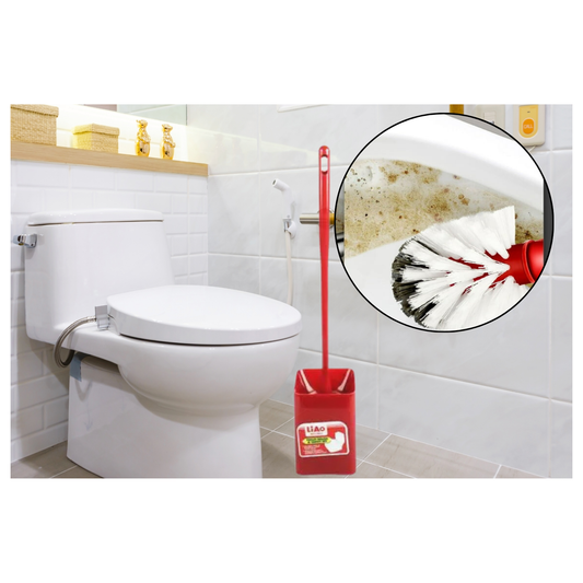 Escobilla Limpieza WC Soporte Base Cuadrado Cepillo Inodoro