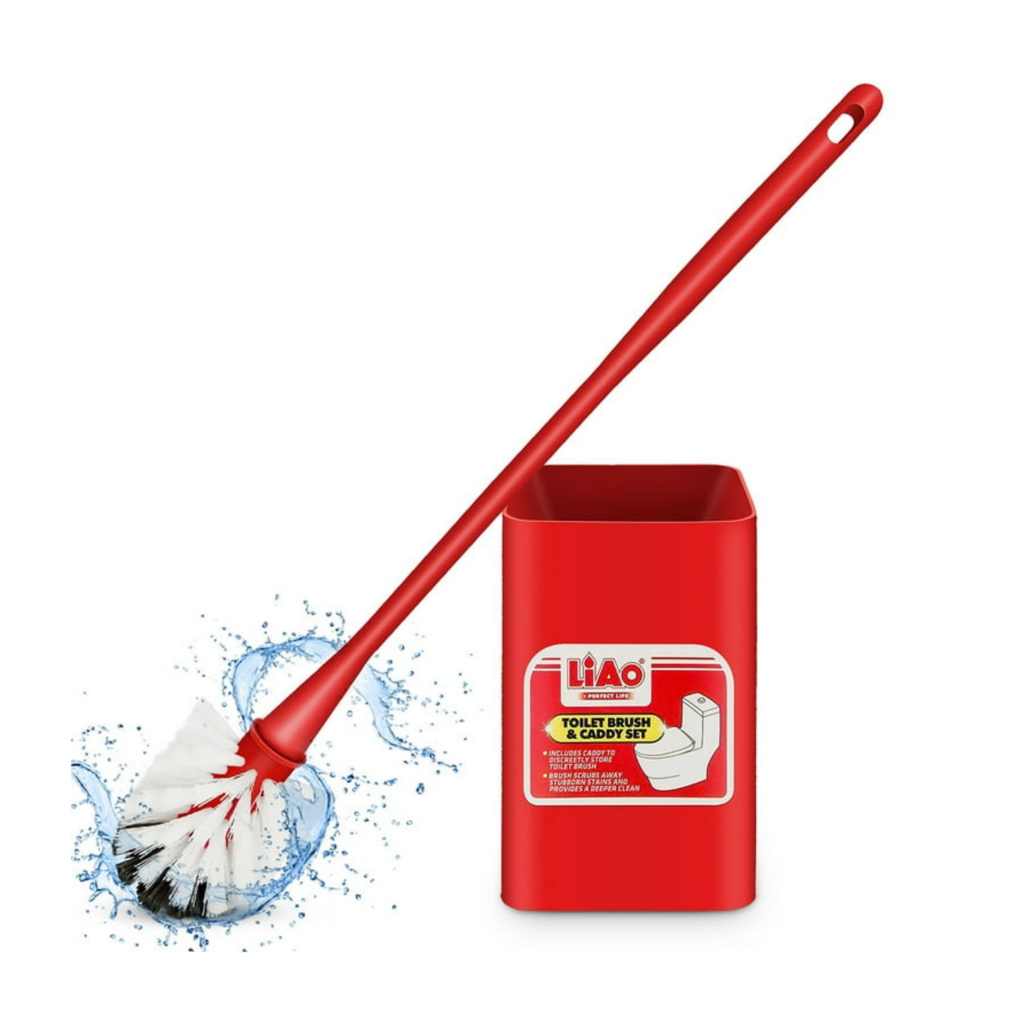 Escobilla Limpieza WC Soporte Base Cuadrado Cepillo Inodoro