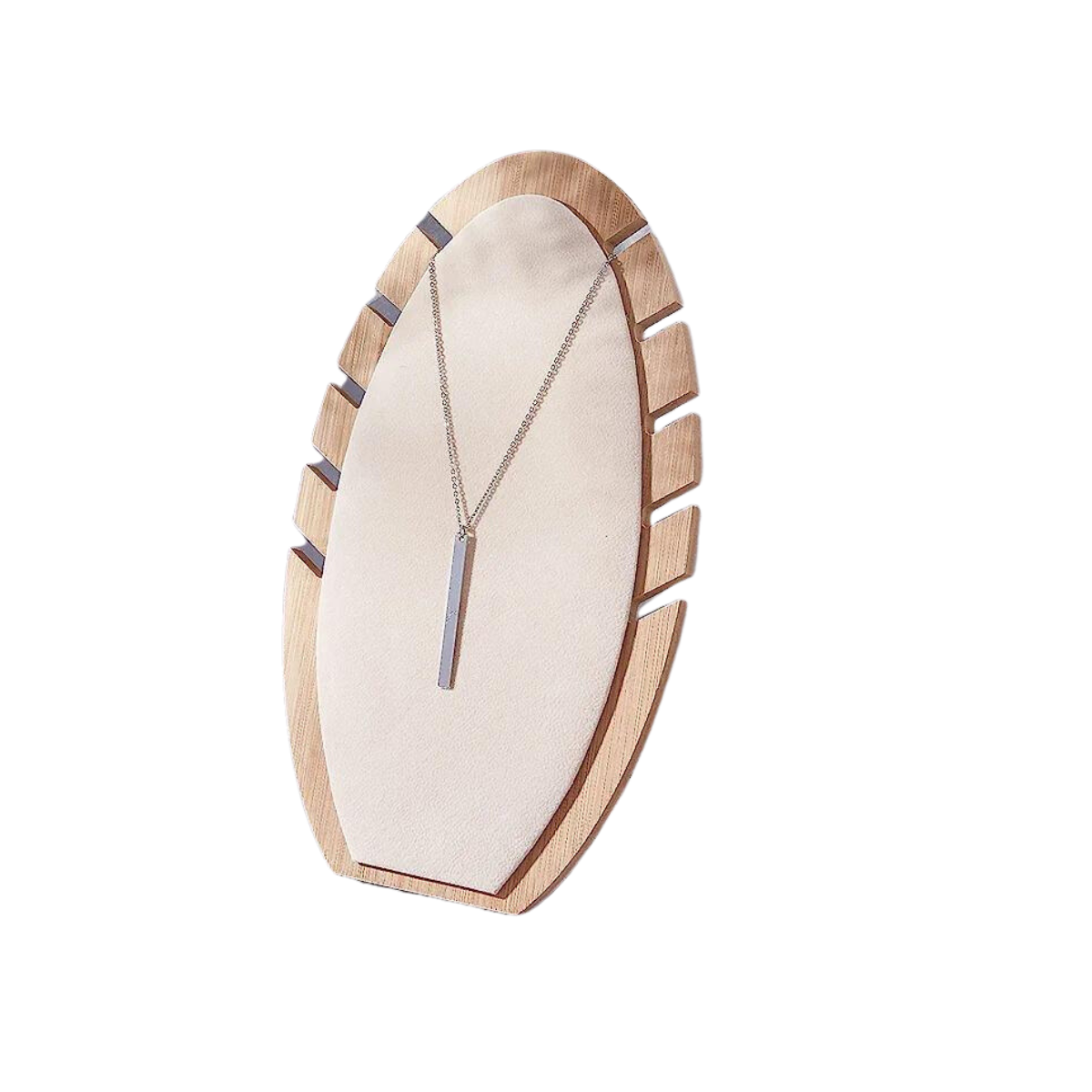 Exhibidor de Joyería De Madera Y Terciopelo Venzhop