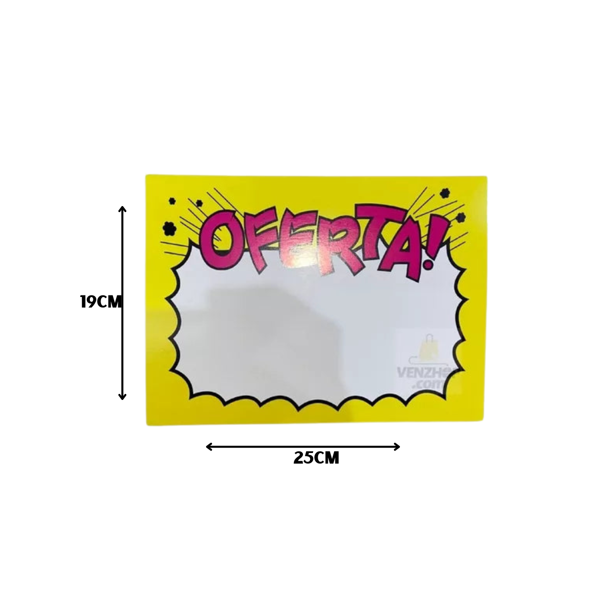 Etiquetas Grandes De Oferta Para Precios 19cm x 25cm