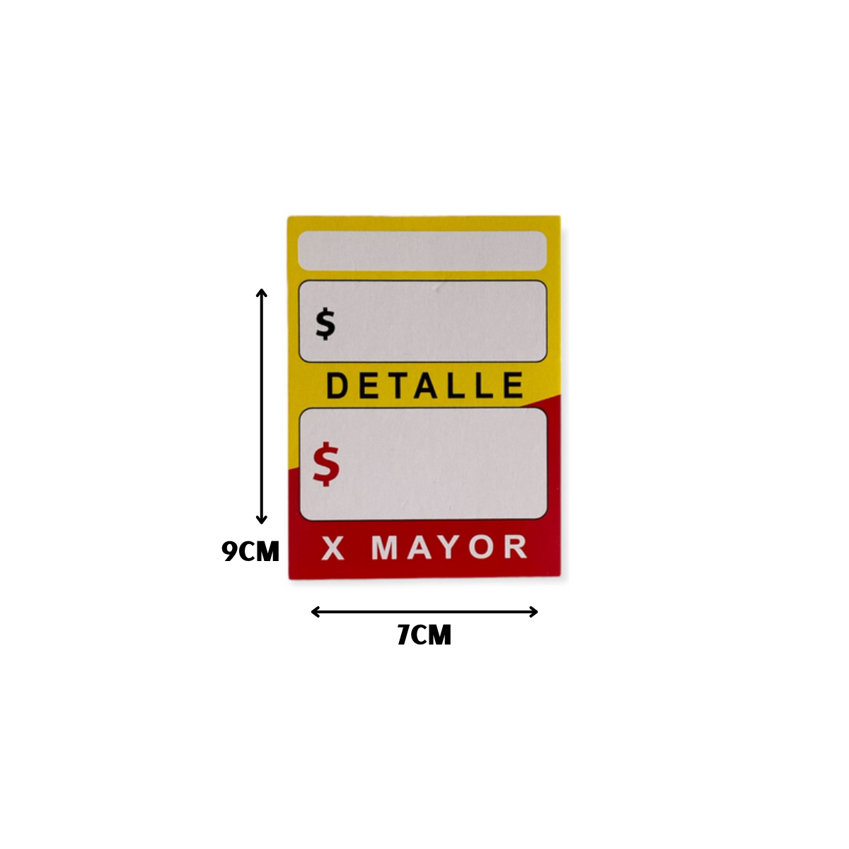 Etiquetas de Cartón para Precios Oferta 9x7cm 100 und