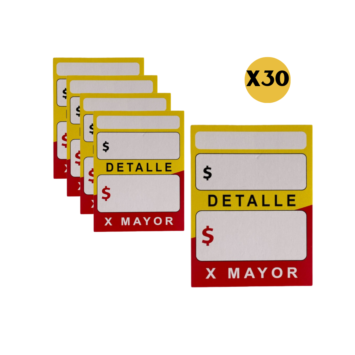 Etiquetas de Cartón para Precios Oferta 9x7cm 100 und