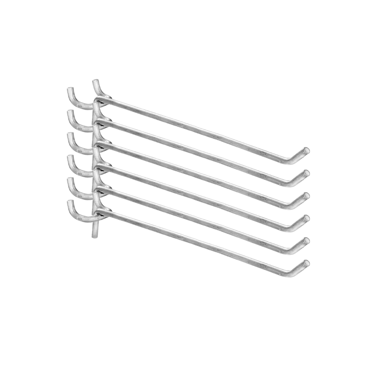 Gancho Metal Cromado para Panel Perforado 20cm