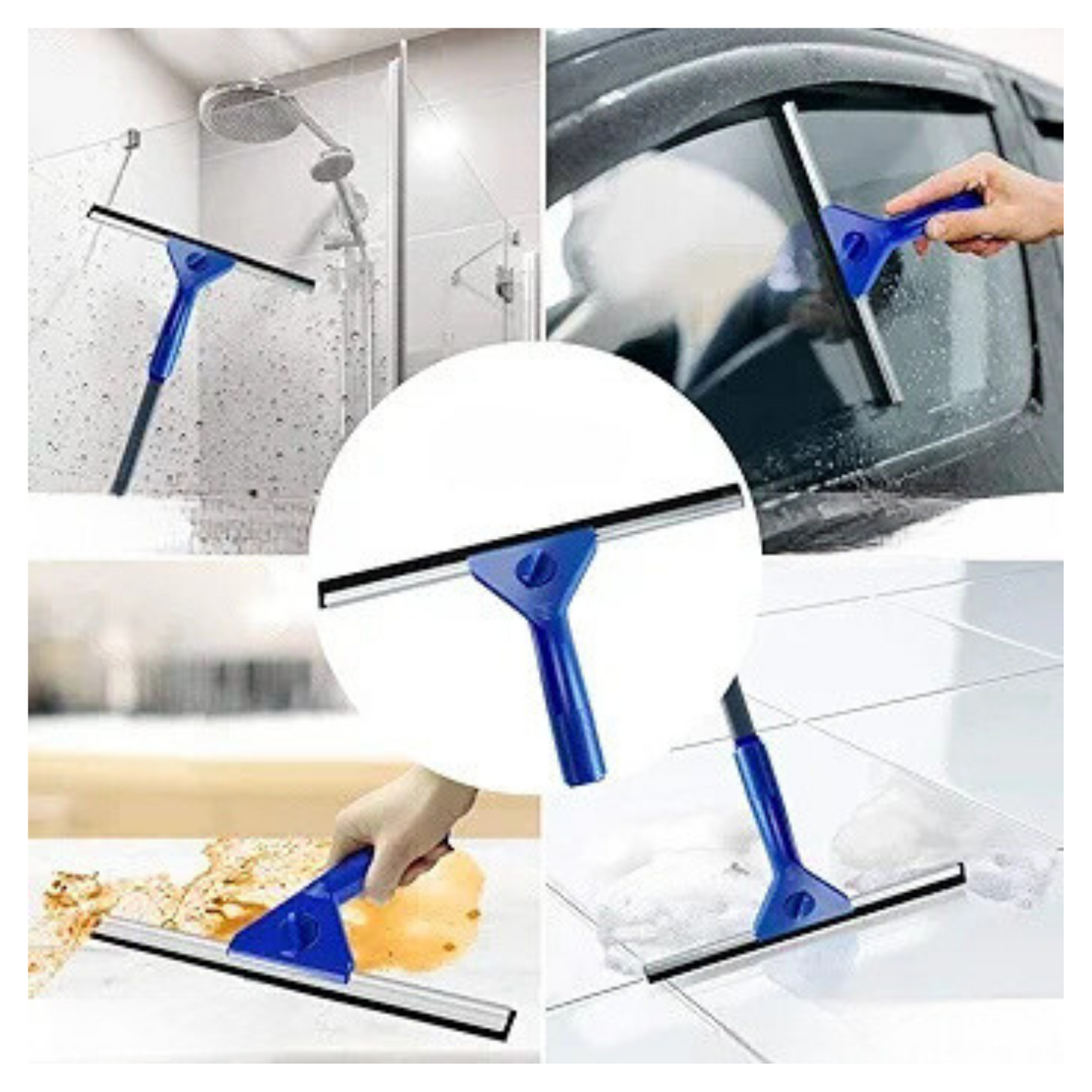 Plumilla Limpia Vidrios Limpiador de Ventanas Espejos 28cm