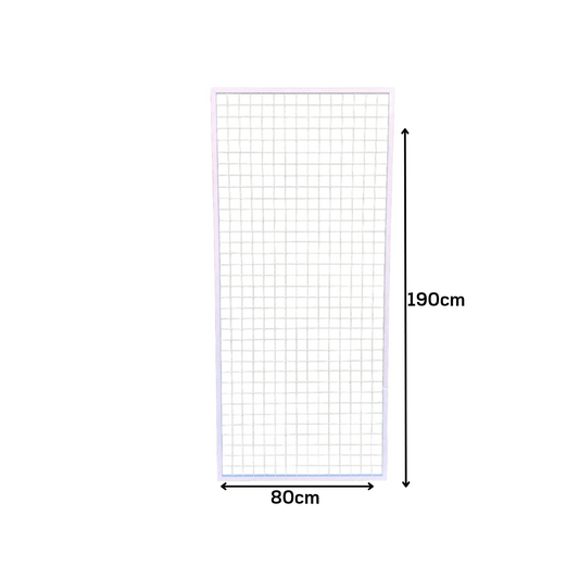 Malla Rejilla Metálica para colgar ganchos Feria 190cm