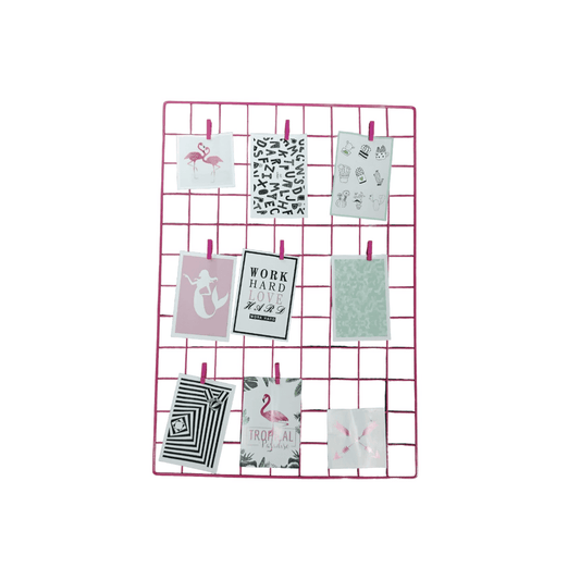 Rejilla Malla para Decoracion Multiuso de Metal Rosado