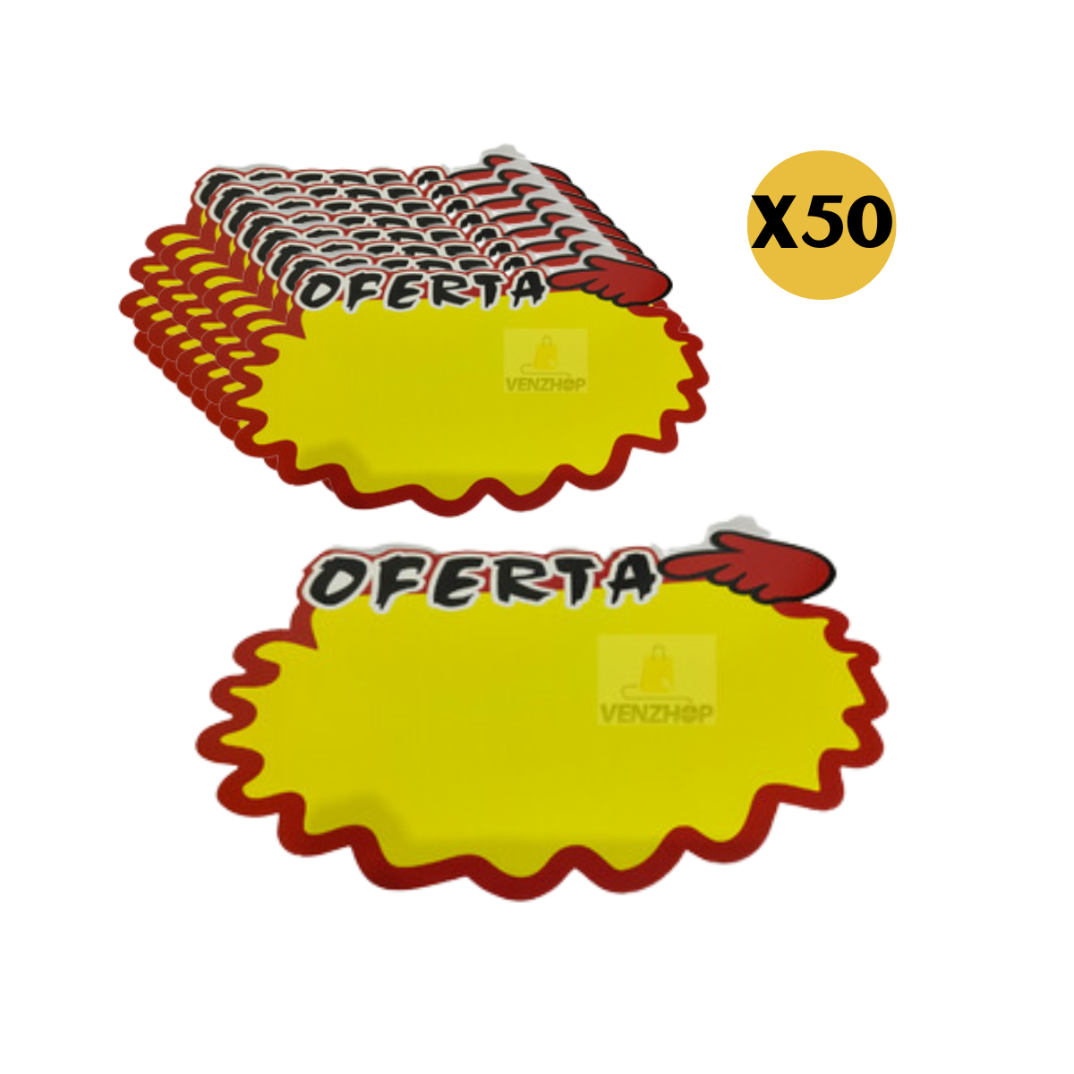 Etiquetas Grandes Oferta De Cartón Para Precios 20X30CM