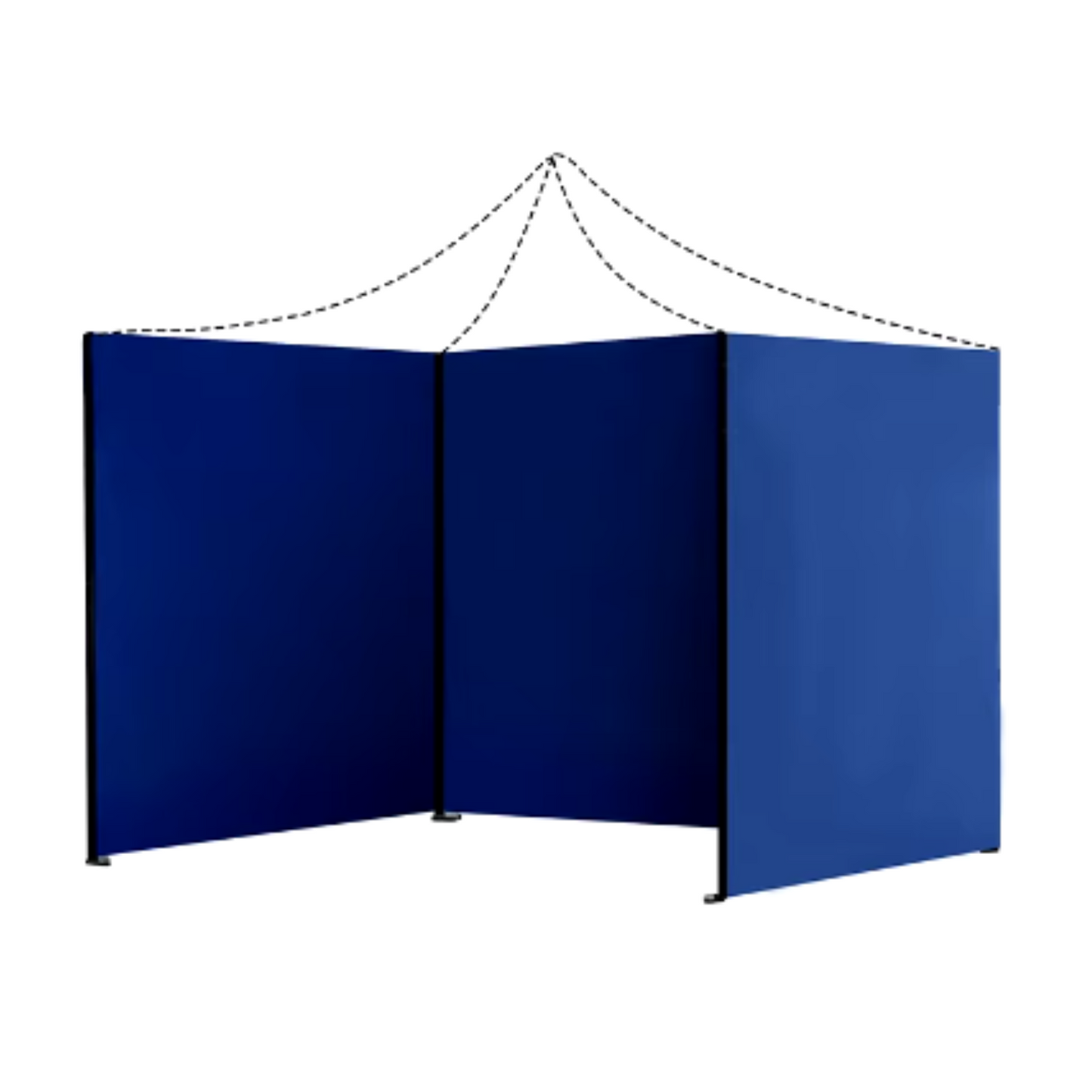 Paredes fundas laterales para toldo 3x3 impermeable azul