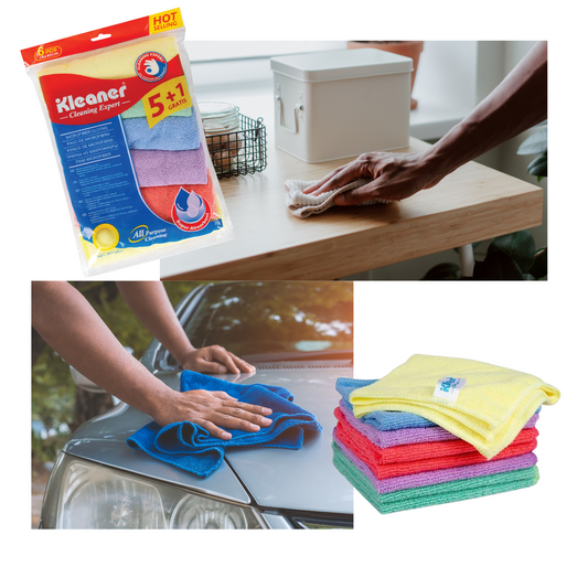 Paños de Microfibra Limpieza Multiusos de Colores 6pcs 40x38cm