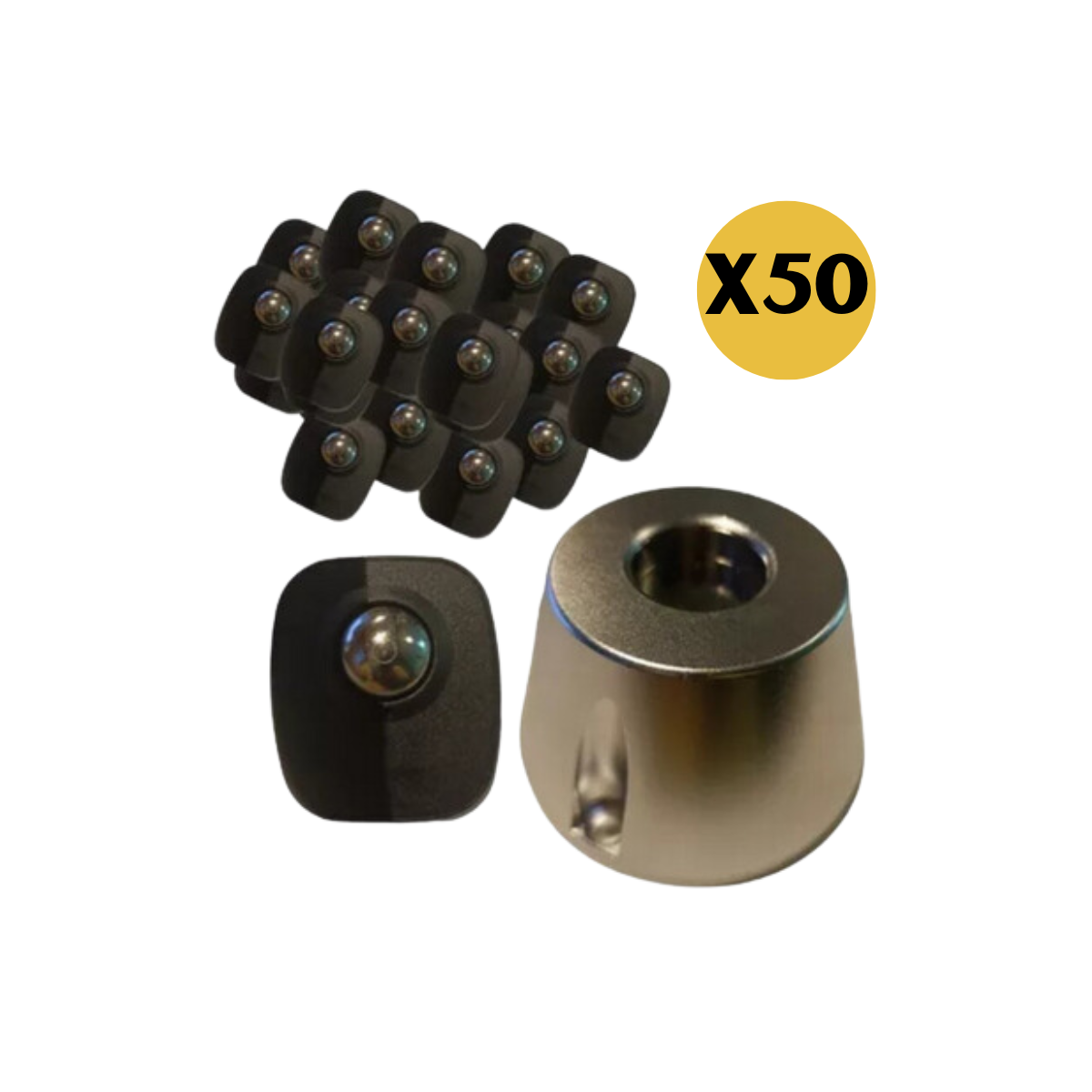 Pack de Alarmas Sensor Antirrobo para Ropa Am 58khz más 1 Iman