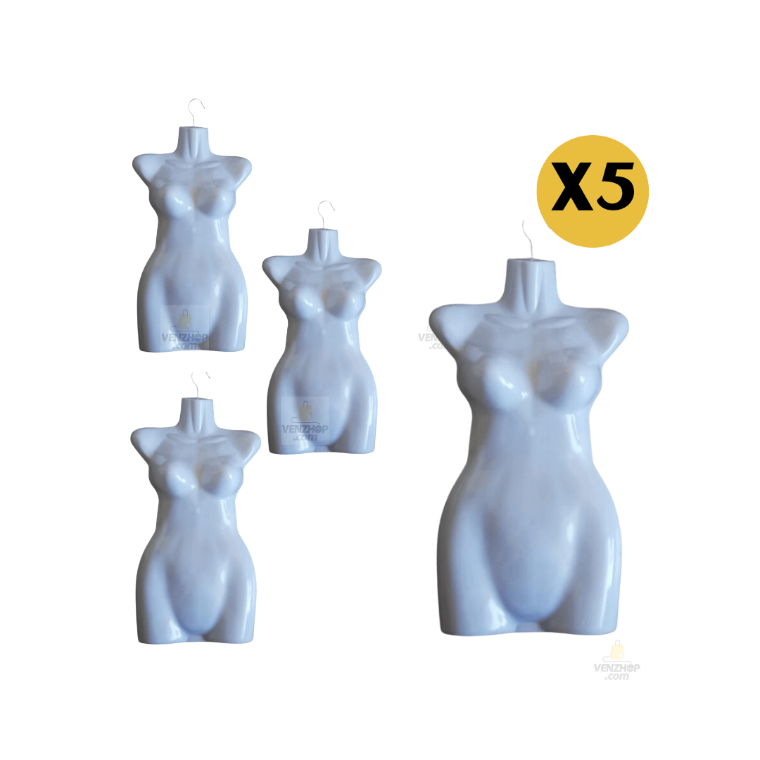 Torso colgador exhibidor lencería, ropa de dama
