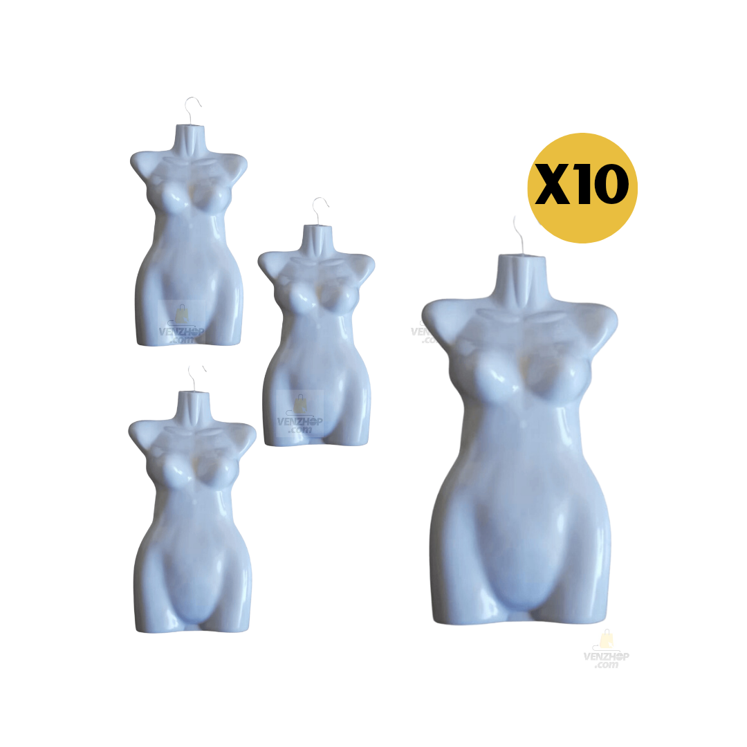 Torso colgador exhibidor lencería, ropa de dama