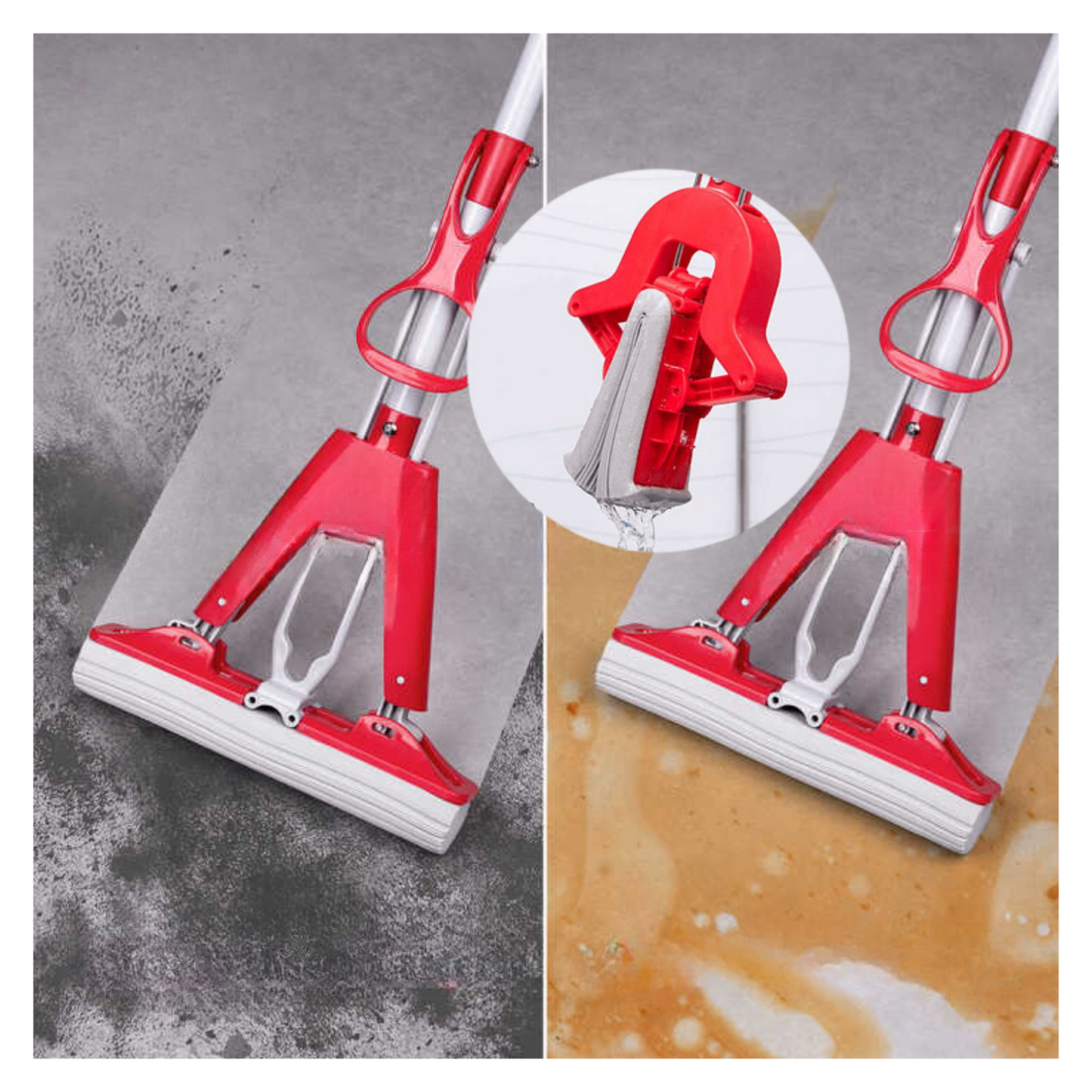 Mopa Trapeador Escurridor Extensible Automático Super Absorbente