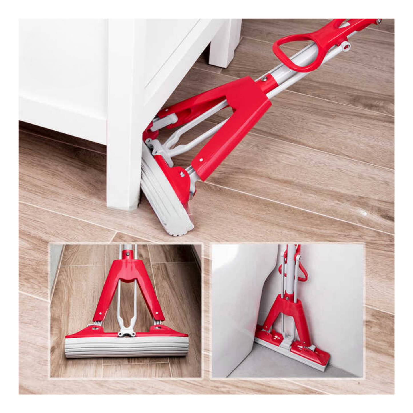 Mopa Trapeador Escurridor Extensible Automático Super Absorbente