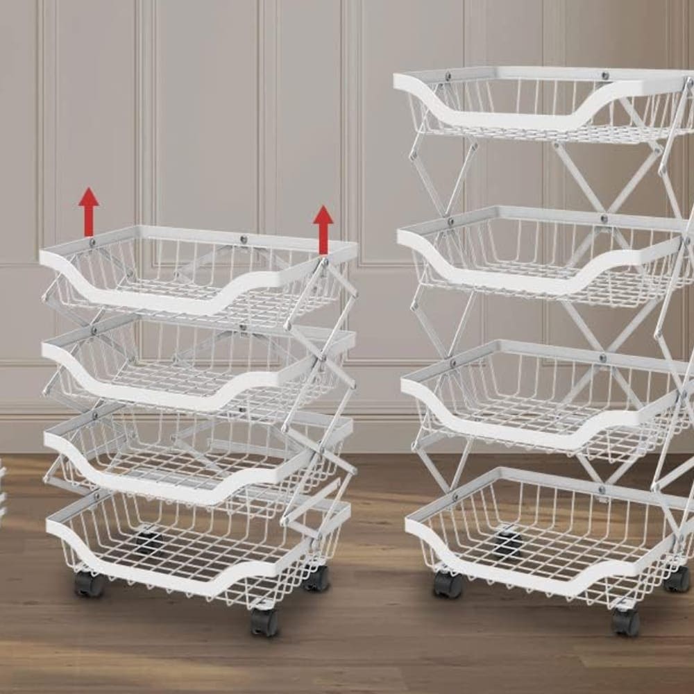 Canasto Plegable Cocina O Feria para verduras y frutas multiuso