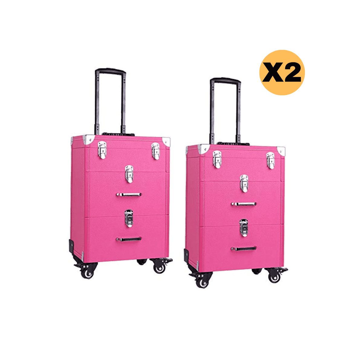 Maleta de Maquillaje Profesional Manicure Multiuso Tipo Tabby