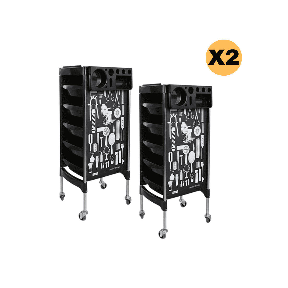 Carrito Ayudante Organizador Multifuncional Para Peluquería Barbería Venzhop
