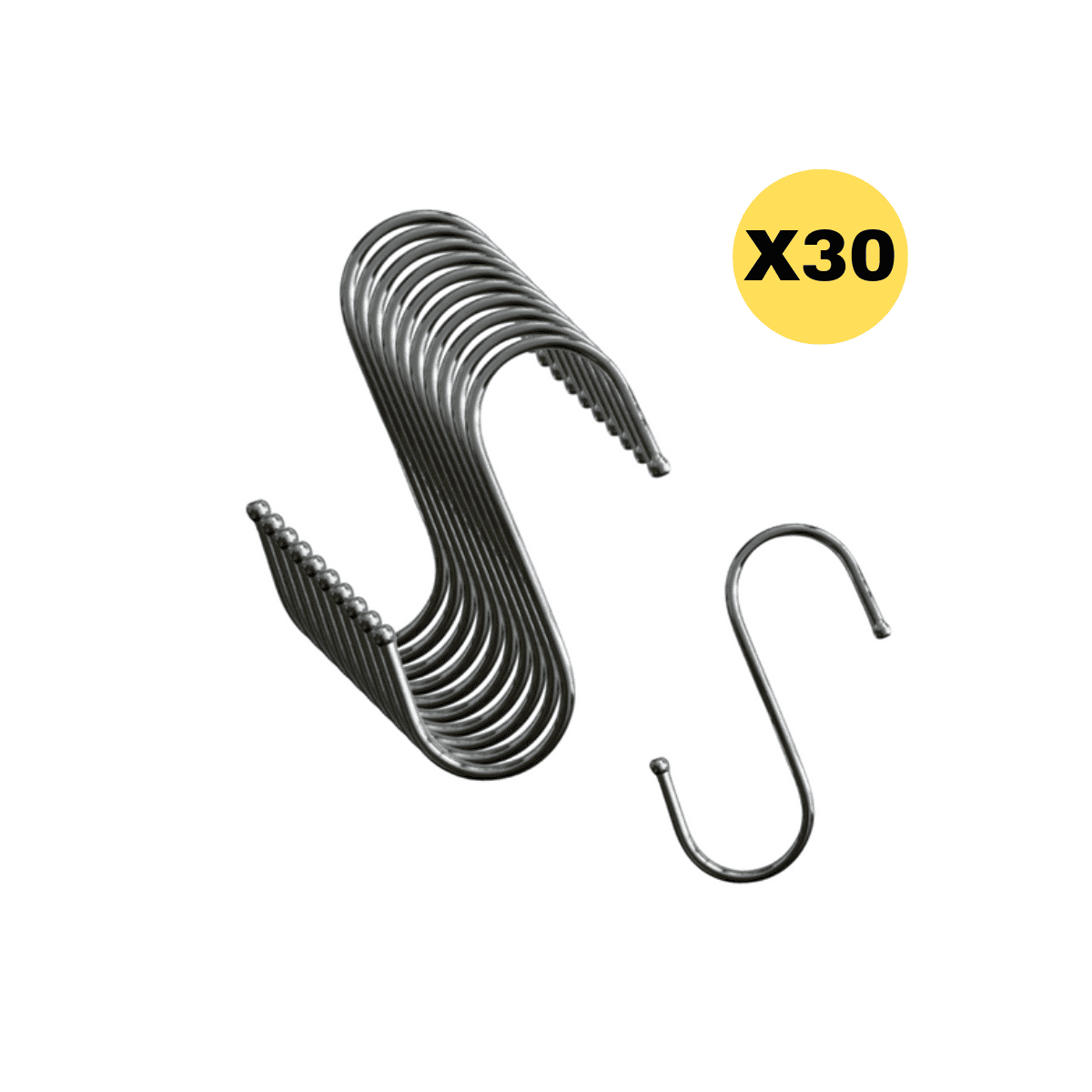 Ganchos Grandes De Acero Tipo S de Acero inoxidable 14 cm