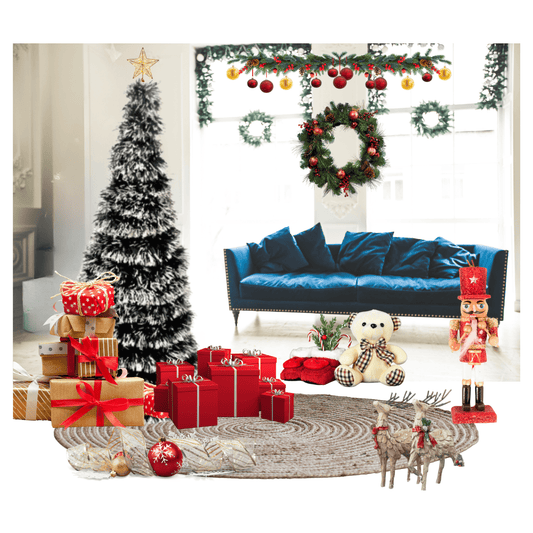 Árbol Pino de Navidad de Guirnalda Plegable Portatil Fácil Armado 150cm
