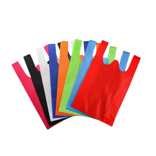 100 Bolsas Tnt Ecologícas Reutilizable y Reciclable 18x33cm