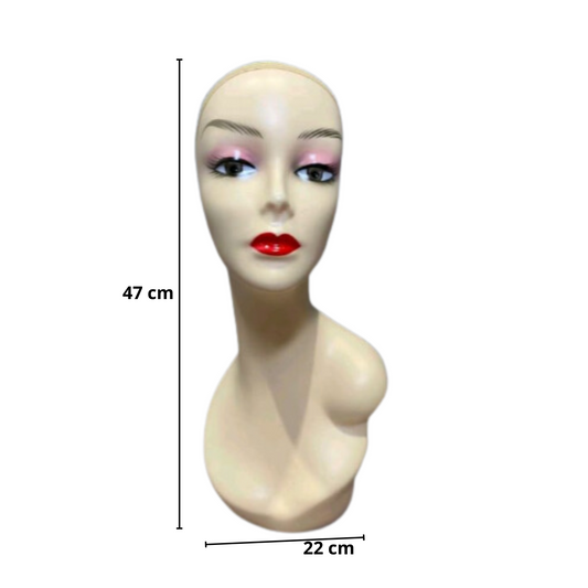 Cabeza Maniqui Exhibidora Para Collar Pelucas lentes Dama