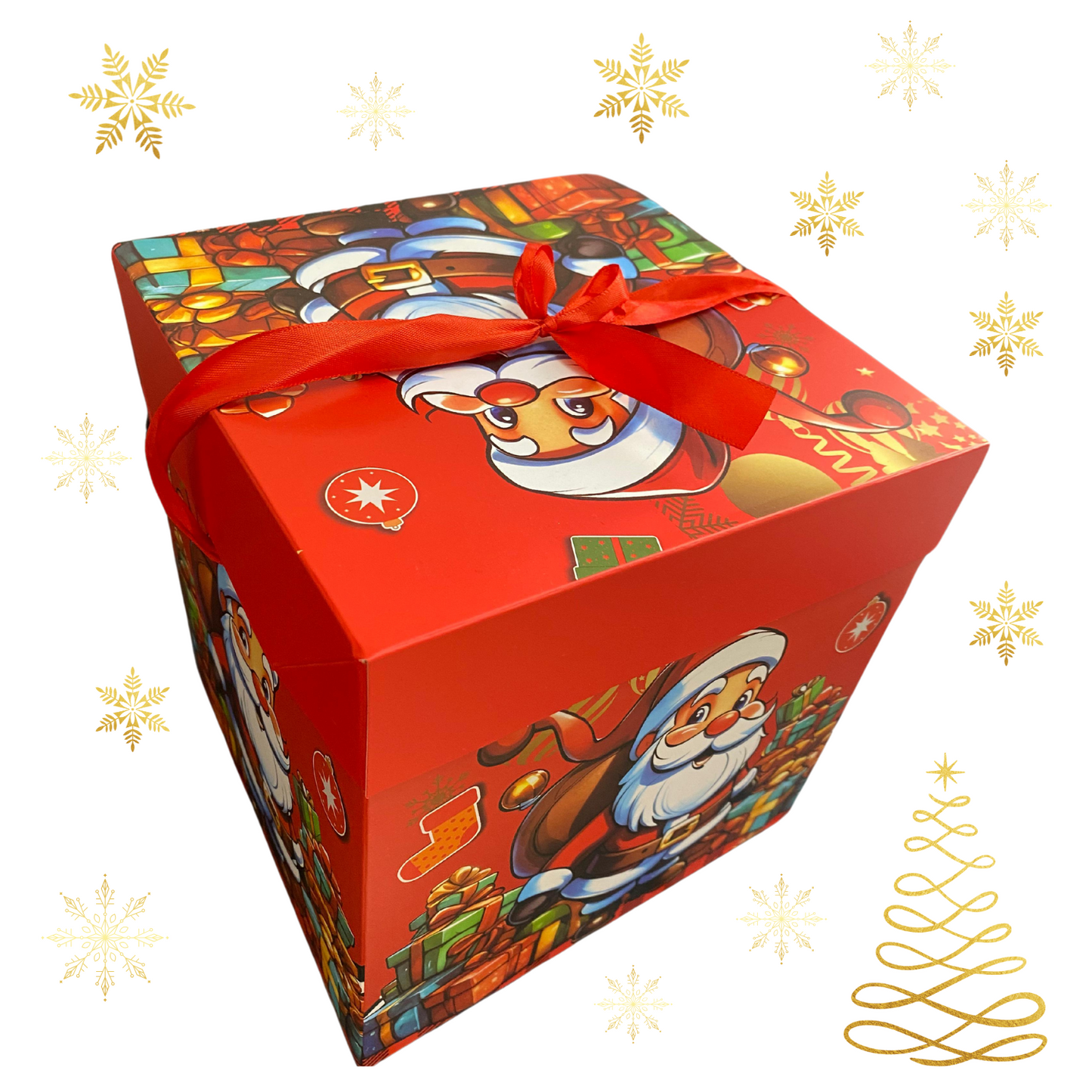 Caja de Regalo para Navidad Pascua Plegables 22x20cm