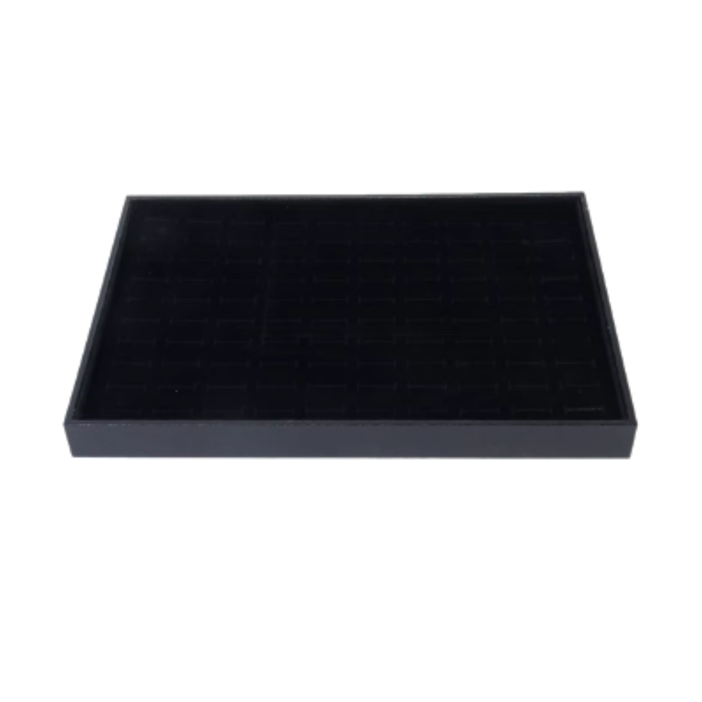 Caja Exhibidora para 100 Anillos y joyas forrada Terciopelo Negro