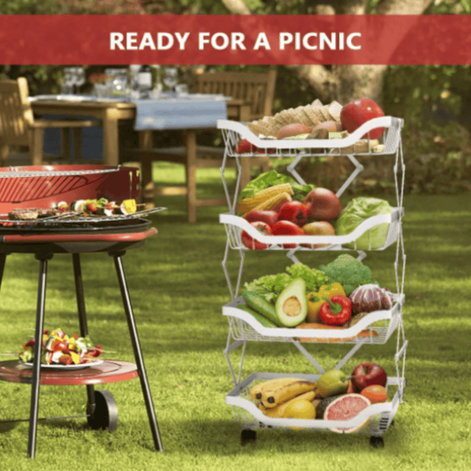 Canasto Plegable Cocina O Feria para verduras y frutas multiuso